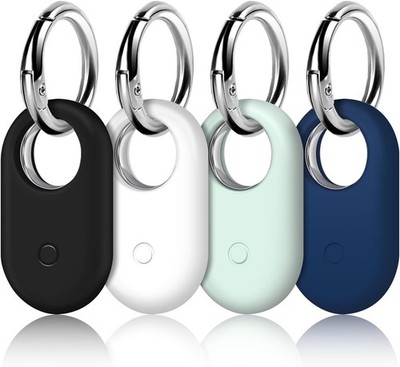 Hülle für Samsung Galaxy SmartTag 2 mit Schlüsselanhänger, 4er Pack Silikon Ant