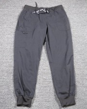 MedCouture Touch Pants Mens Large Black Jogger Scrub Cargo Pockets Medical Work