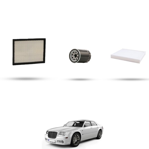 Hoffcar Wartungsset - 3 Filter Kompatibel Mit Chrysler 300C 2.7 130Kw Ab 200-image