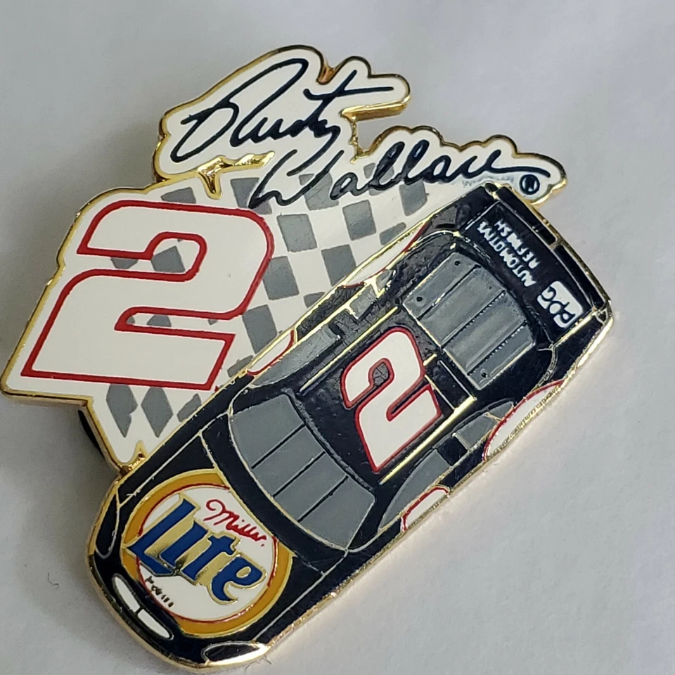 NASCAR Rusty Wallace #2 Miller Lite Car Lapel Pin - Image 2 of 4