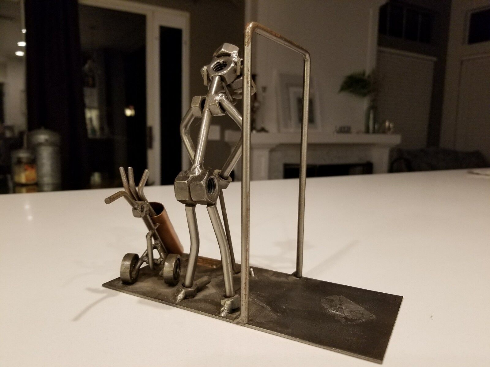 Hinz & Kunst Germany Metal Sculpture Golfer Figures - set of