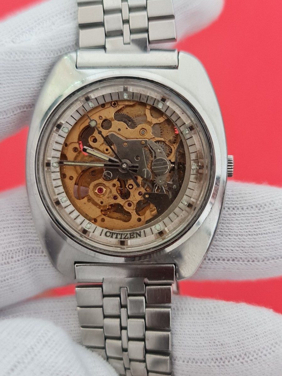 Vintage Citizen Skeleton Automatic 8060A All Original Men's