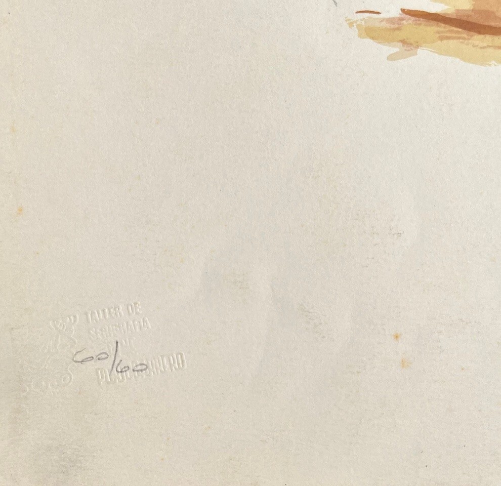 ILLEGIBLE SIGNATURE. Engraving. Serigraphy. Contemporary art.