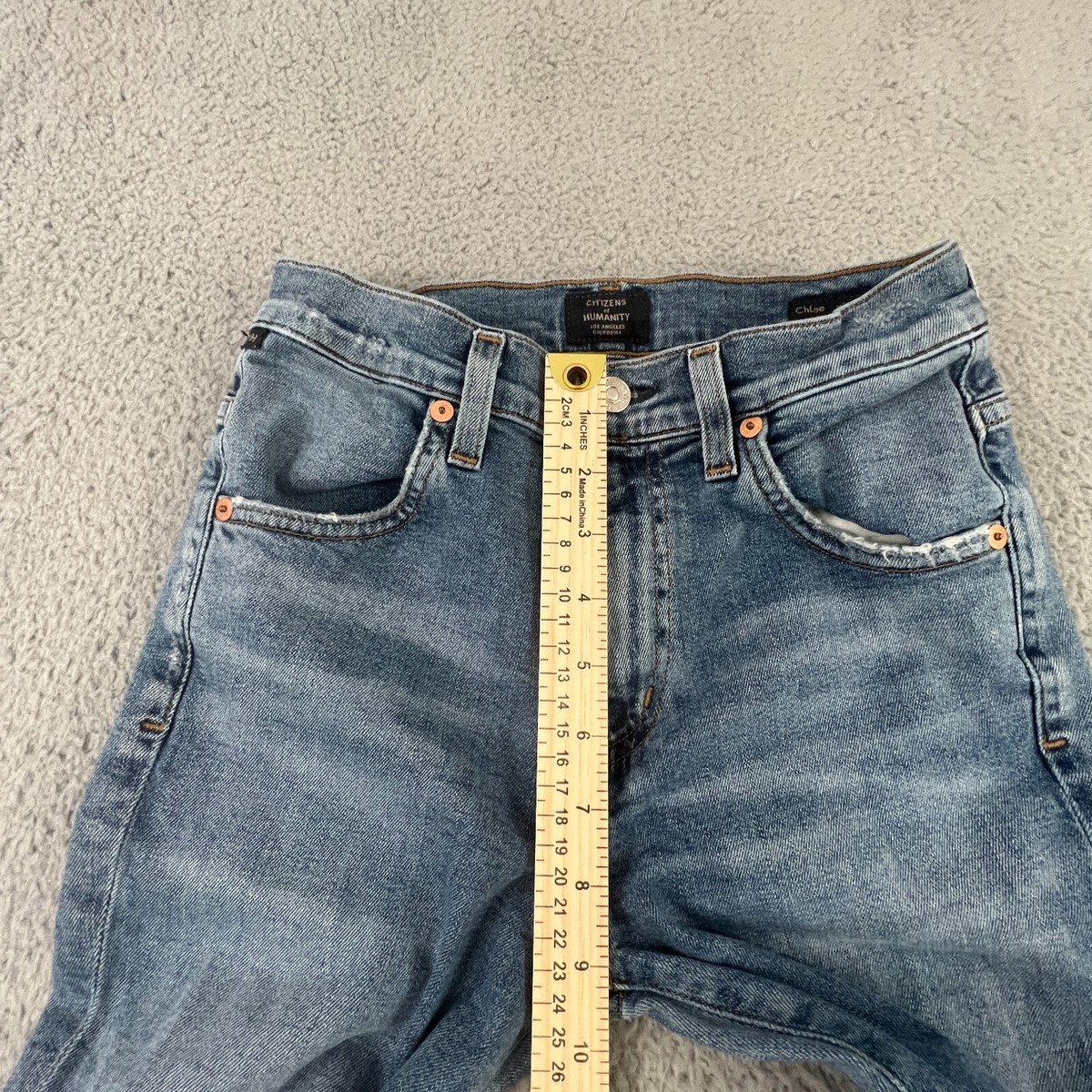 Citizens of Humanity Jeans Womans 24 Chloe Mid Rise Super Flare