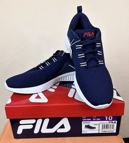 Fila Herren Verso 1RM00981-422 Blau Laufschuhe Turnschuhe Sportschuhe Größe 10