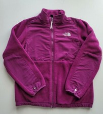North Face Denali Jacket Girls Large 14-16 Purple Polartec Fleece Zip