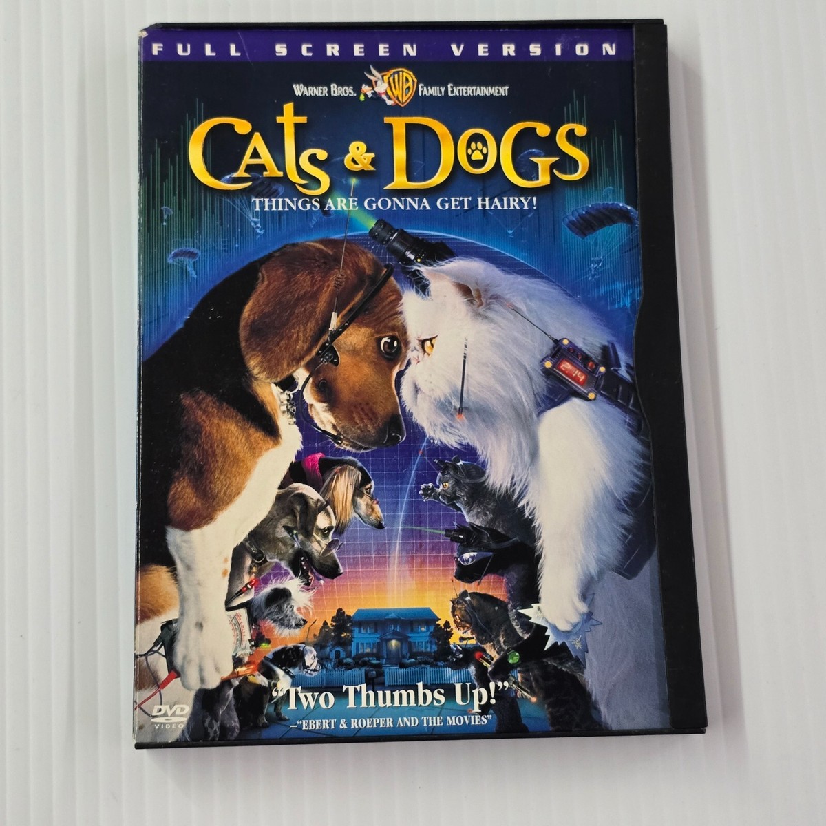 Cats Dogs (DVD, 2001, Full Frame Version) Jeff Goldblum, Elizabeth