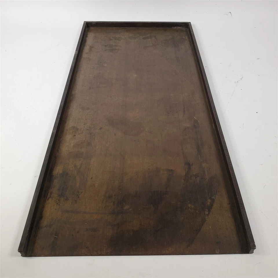 Antique Letterpress Printer Block Type Galley Tray 24"x 11" Brass Unknown Brand - Image 2 of 4