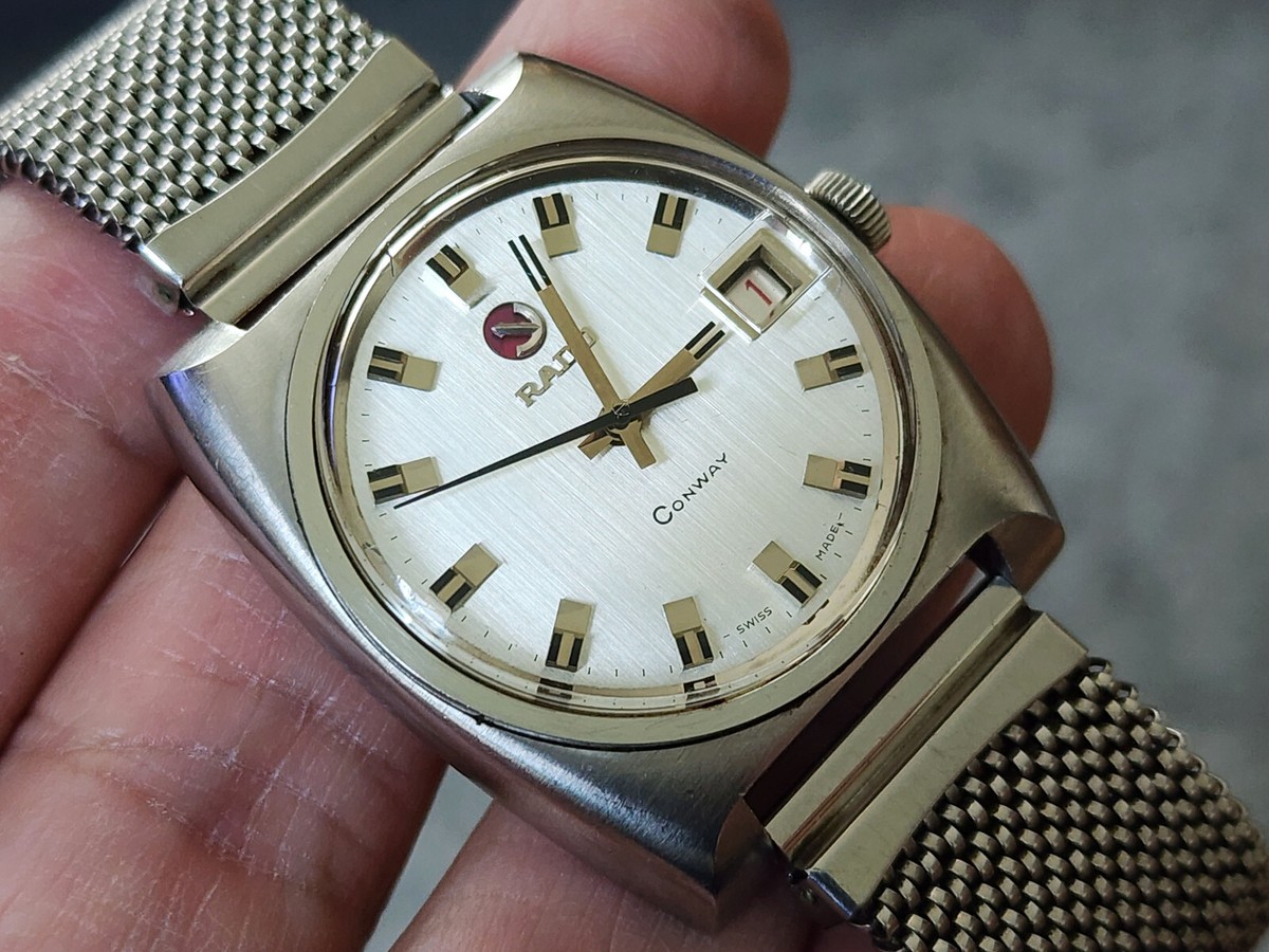 VINTAGE RADO CONWAY 11886 AUTOMATIC SWISS 1970s ORIGINAL DATE CAL