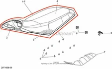 NEW OEM CAN-AM OUTLANDER 6X6 1000 EFI SEAT SADDLE COMPLETE ASSEMBLY