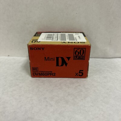 NEW Sony DVC 60 Min Digital Camera Cassettes SEALED Camera Tapes DVM60PR2 Qty 5