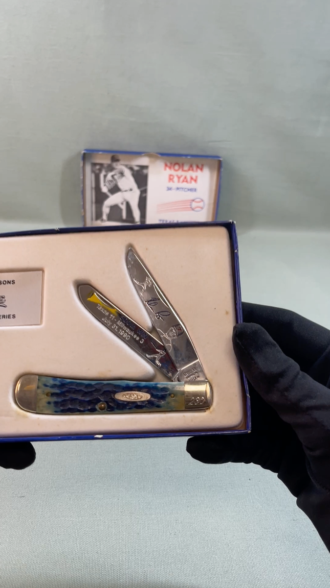 Rare Case XX B6254 Nolan Ryan 300th Hit Limited Edition 230/300 2