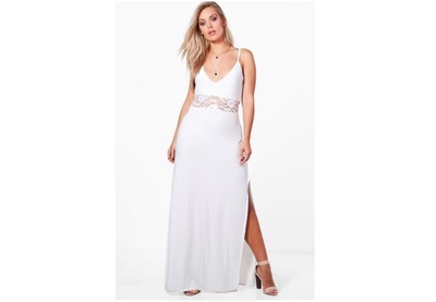 boohoo lace maxi dress
