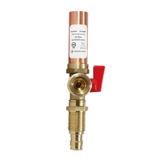 1 Pack XFITTING Washing Machine Stop Valve, 1/2" Pex A x 3/4" MHT, Red