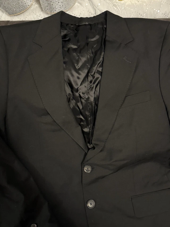 Chaqueta deportiva Gucci para hombre SZ48 Slim Fit Black 2 Button Foto 4 de 4