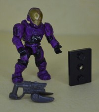 Mega Bloks/Construx Halo (96978 Series 4) figure Purple UNSC EVA Spartan RARE