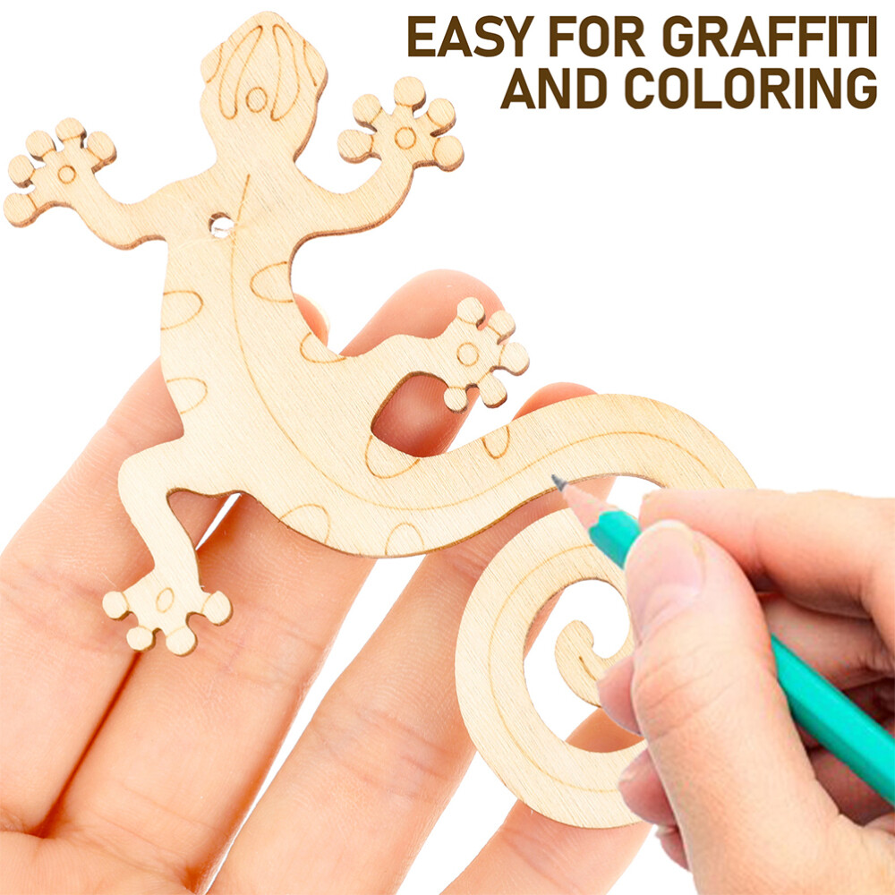 20 Bags Wood Cutouts Unfinished Wooden Bulk Crafts Blank Material eBay