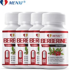 MENXI Berberine with Ceylon Cinnamon 5000mg 150 Caps Heart Health  Immune 1-4Pc
