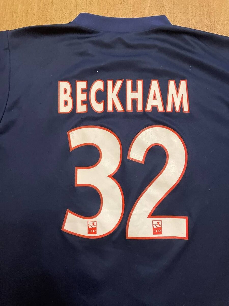 David Beckham #32 PSG FC Home Jersey shirt size M | eBay David Beckham #32 PSG FC Home Jersey shirt size M | eBay