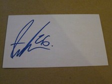 RASMUS ASPLUND AUTOGRAPHED 3X5 INDEX CARD BUFFALO SABRES