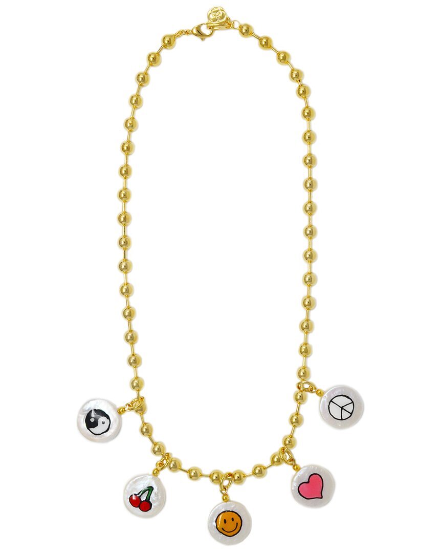 Cloverpost Squad 14K позолоченное 15-16 мм жемчужное ожерелье-шарм Женское 39690₽