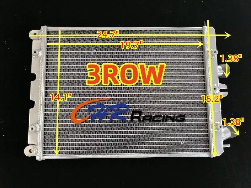 3ROW RIGHT Aluminum Radiator For 2006-2009 Ferrari F430 430 4.3L w/o sensor Hole
