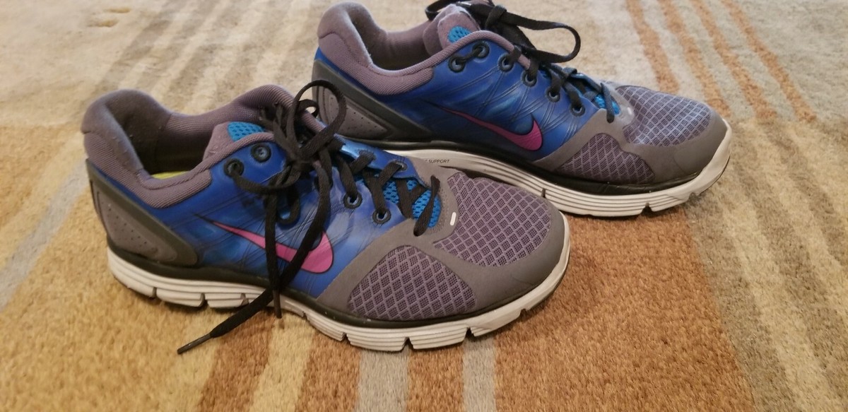 NIKE ID LUNARGLIDE 2 CUSTOM SHOES WOMEN'S SIZE left US 9, right US