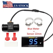 Motorcycle Water Temperature Gauge 32 248 F NORXI Fahrenheit Meter 22mm Sensor