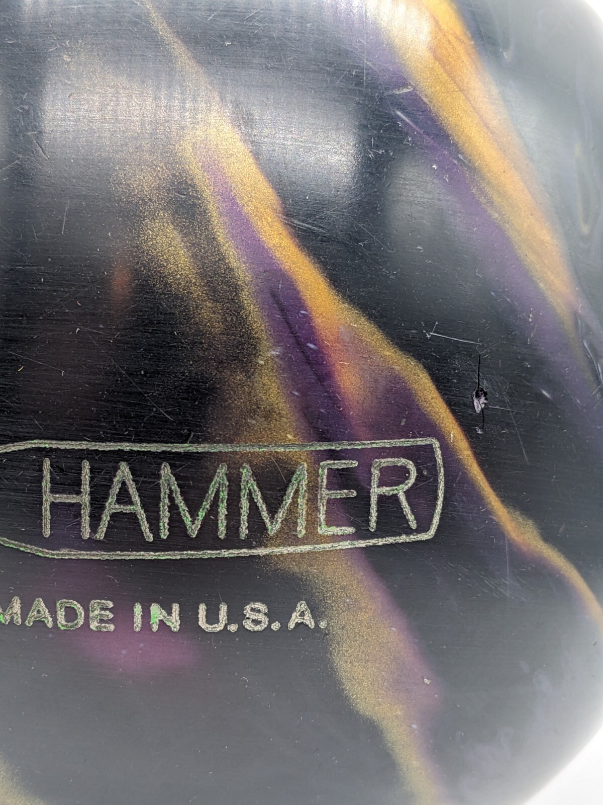Hammer The Sauce Bowling Ball 15lb Used Made in USA Multicolor Crack eBay