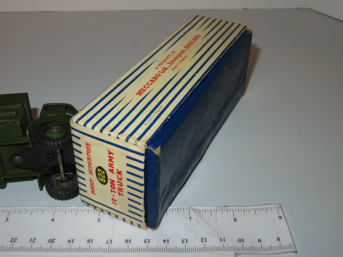 Vintage Dinky Supertoys Toys No. 622 10 Ton Army Truck w/ Box