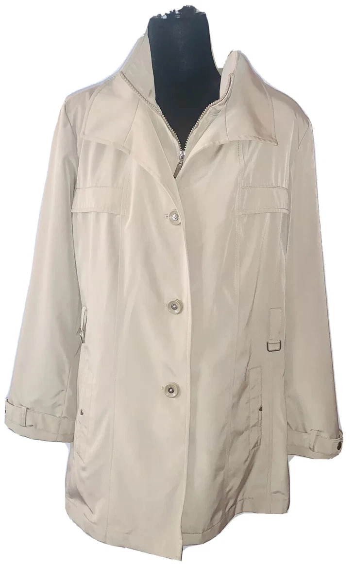 Dana buchman trench best sale coat