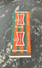 B) VINTAGE BUDWEISER BEER MATCHBOOK COVER ANHEUSER BUSCH BREWING CO ST LOUIS MO