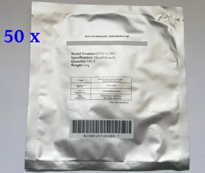 50 x Fett Anti-Frost MEMBRANEN Pads Kryo Lipolyse Gewichtsverlust Cool Abnehmen UK
