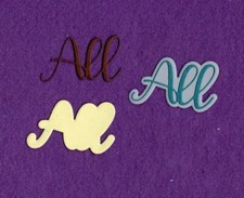 ALL with background die cuts scrapbook cards the best