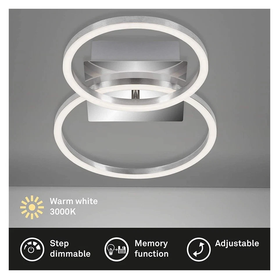 Briloner  Frame Alu Chrom dimmbar über Lichtschalter Deckenlampe - Bild 2 von 4