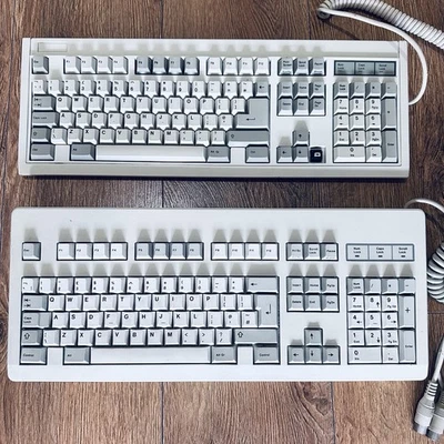Vintage Cherry G83-3000 Keyboard + Monterey FKD45AK108 Retro Mechanical DIN Pair - image 1 of 4