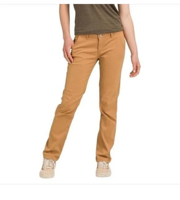 Prana Pants 10 Short Halle Straight Brown Earthbound Hiking Stretch NWT 89.00