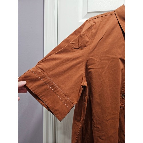 Lafayette 148 Shirt Dress Womens Brown Poplin Shift Size 2X XXL MSRP S450 - Picture 2 of 8