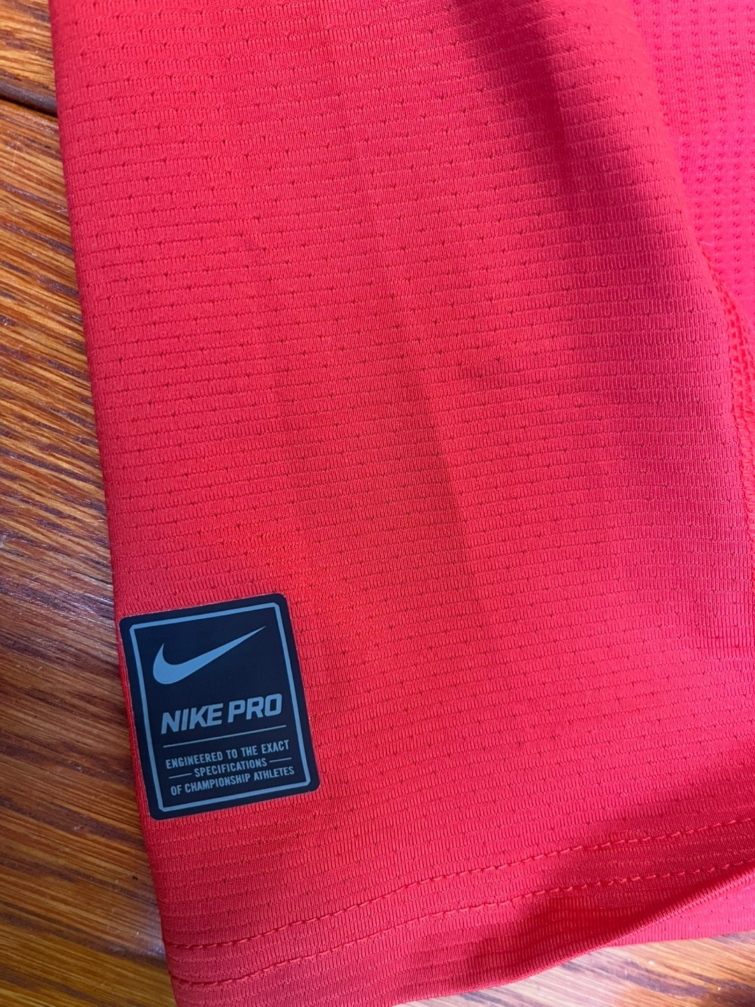 Nike Pro Hypercool Shirt Mens XL Orange Compression Short Sleeve Training Top thumbnail 8