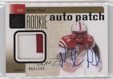 2011 SP Authentic Rookie Auto Patch 466/699 Niles Paul #214 Patch Auto 9b4