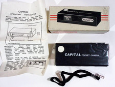 110 Capital Deluxe Pocket Camera Boxed NOS w/ Instructions  Strap Vintage
