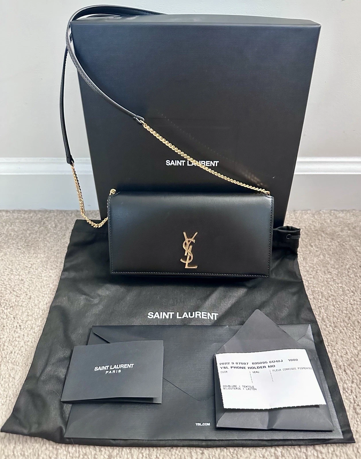Saint Laurent — saint laurent crossbody bag black