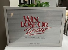 Vintage Milton Bradley 1987 Win Lose Or Draw Board Game - Party Edition NIB New!