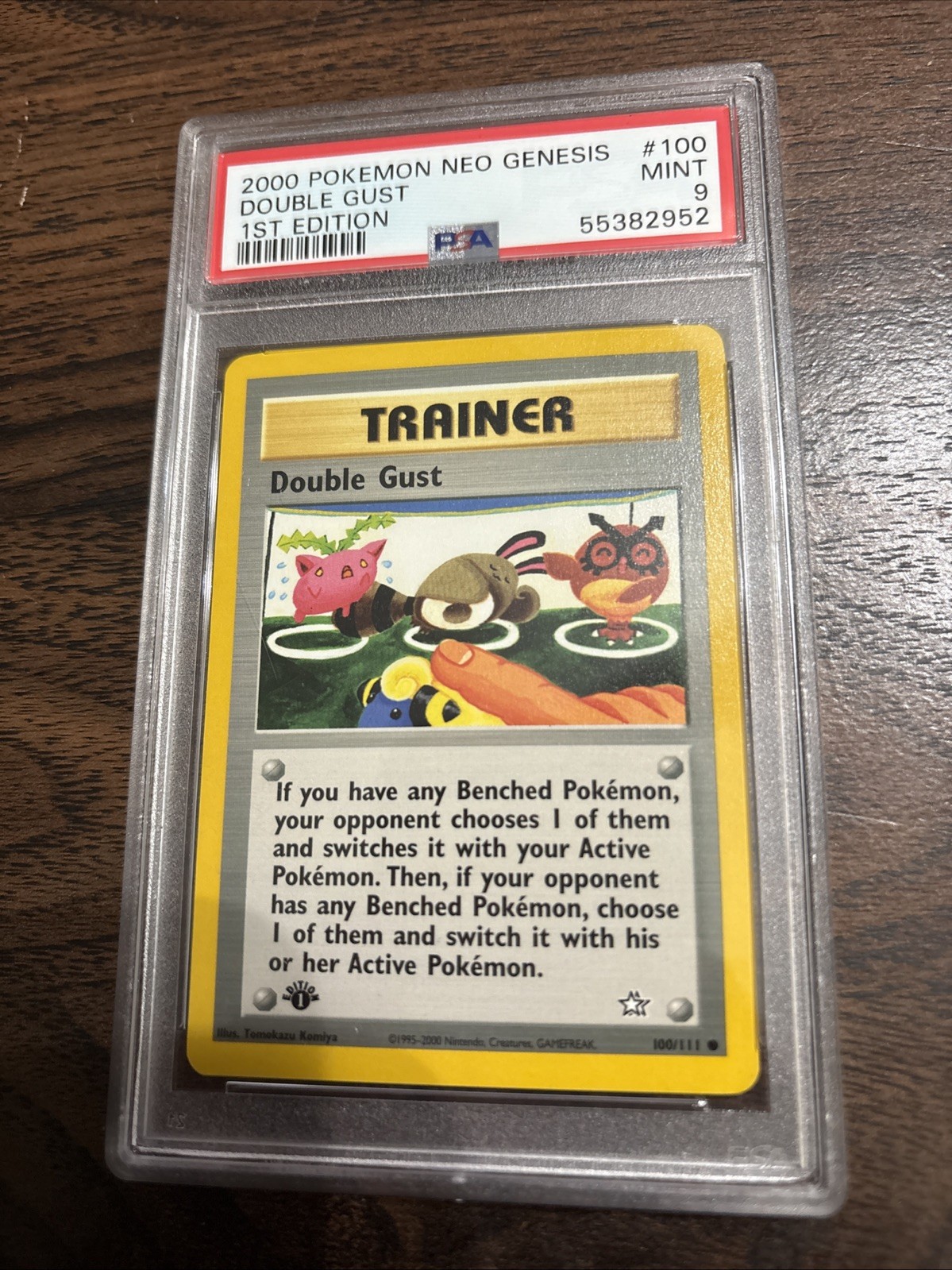 2000 Pokemon Neo Genesis 1st Edition Double Gust 100/111 PSA 9 Mint