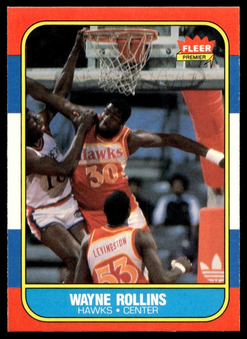 1986-87 Fleer Wayne Rollins Atlanta Hawks #94 C23