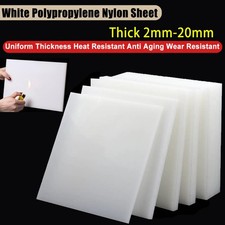 White Polypropylene Nylon Sheet Plastic Plate Board 2mm-20mmThick 100/200/300mm