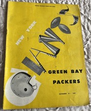 1947 GB PACKERS @  NY GIANTS Program-NOVEMBER 23, 1947--Lambeau--Canadeo--Hutson