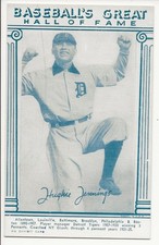 Hughie Jennings Baseball's Great Hall Of Fame Exhibit card 1974