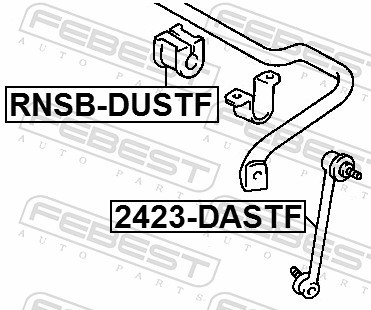 Für FEBEST 2423-DASTF FRONT STABILIZER LINK / SWAY BAR LINK