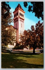 Vtg Postcard Logan Utah Old Main University Building Campus USA Unposted